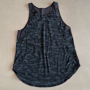 lululemon athletica Black camo Tank Top